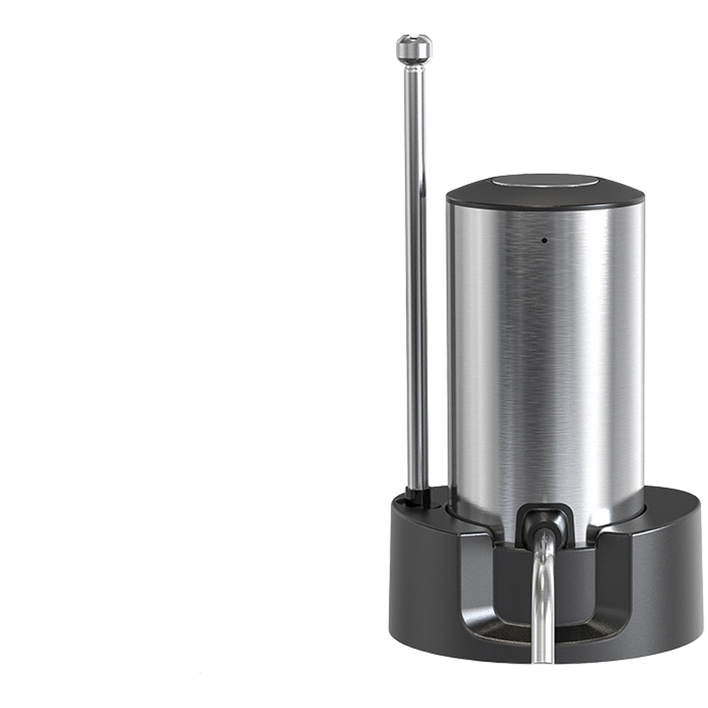 Wine Aerator Pour - เครื่องเติมอากาศและจ่ายไวน์ไฟฟ้าพร้อมฐานชาร์จไฟได้และท่อสแตนเลสเพื่อการเทที่รวดเร็วและการเพิ่มรสชาติ