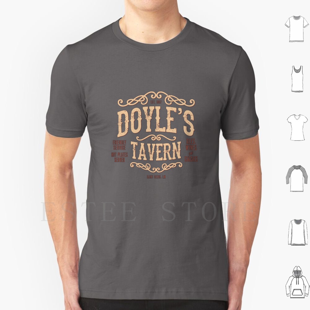 Doyle's Tavern T เสื้อพิมพ์ผ้า - Whisky Beer And Wine บทวิจารณ์และราคา